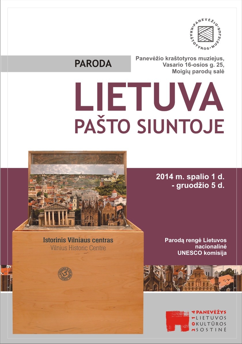 Paroda "Lietuva pašto siuntoje":  Vilniaus senamiestis - UNESCO pasaulio paveldo objektas